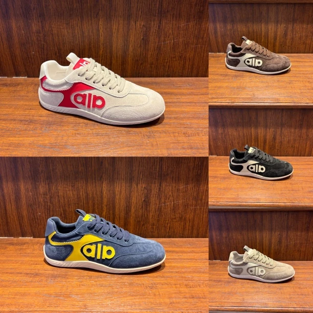 秋季新款翻毛皮低帮男鞋时尚百搭轻奢运动鞋