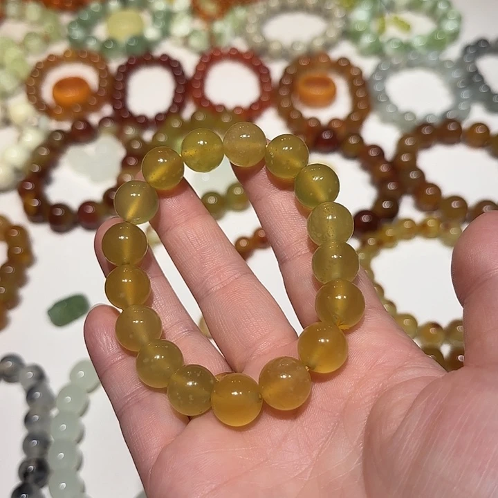 未镶嵌蛇纹石玉手串
