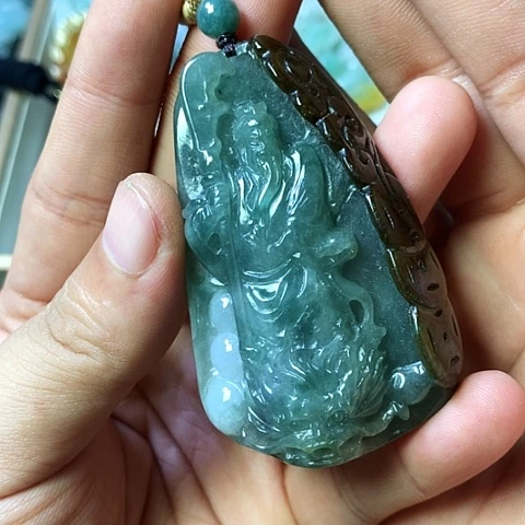 颈饰未镶嵌翡翠福豆豆珠宝翡翠颈饰