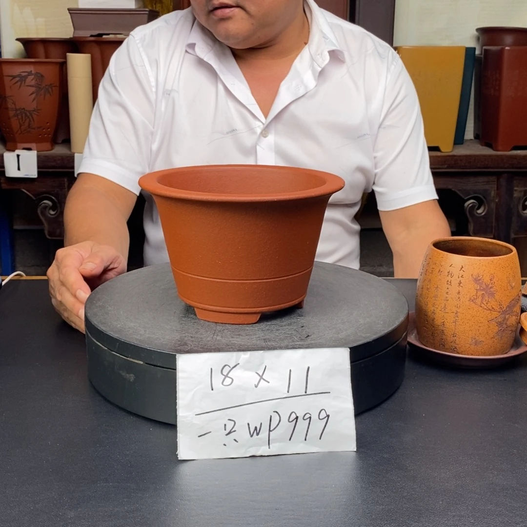 紫砂花盆货号一只WP999