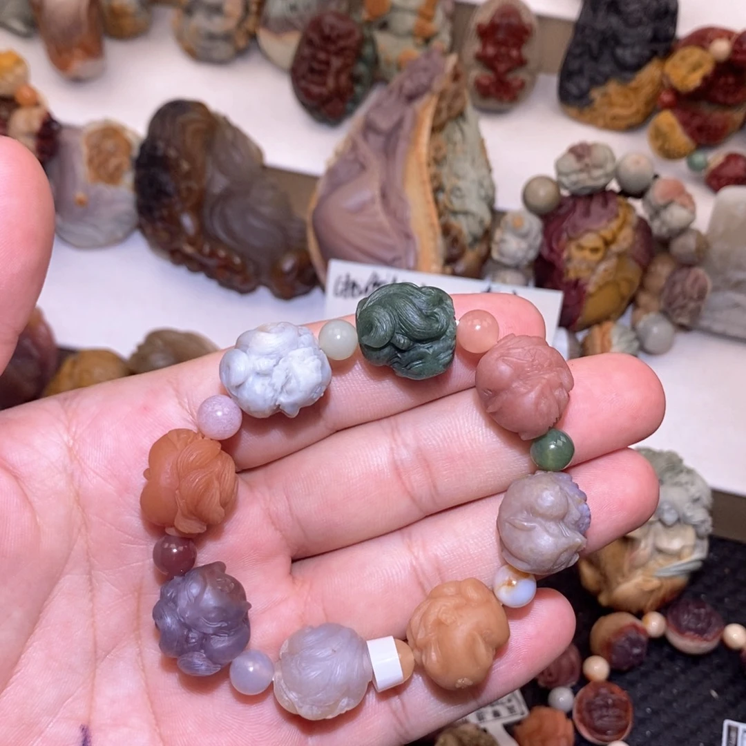 石英质玉（阿拉善玉）未镶嵌手链