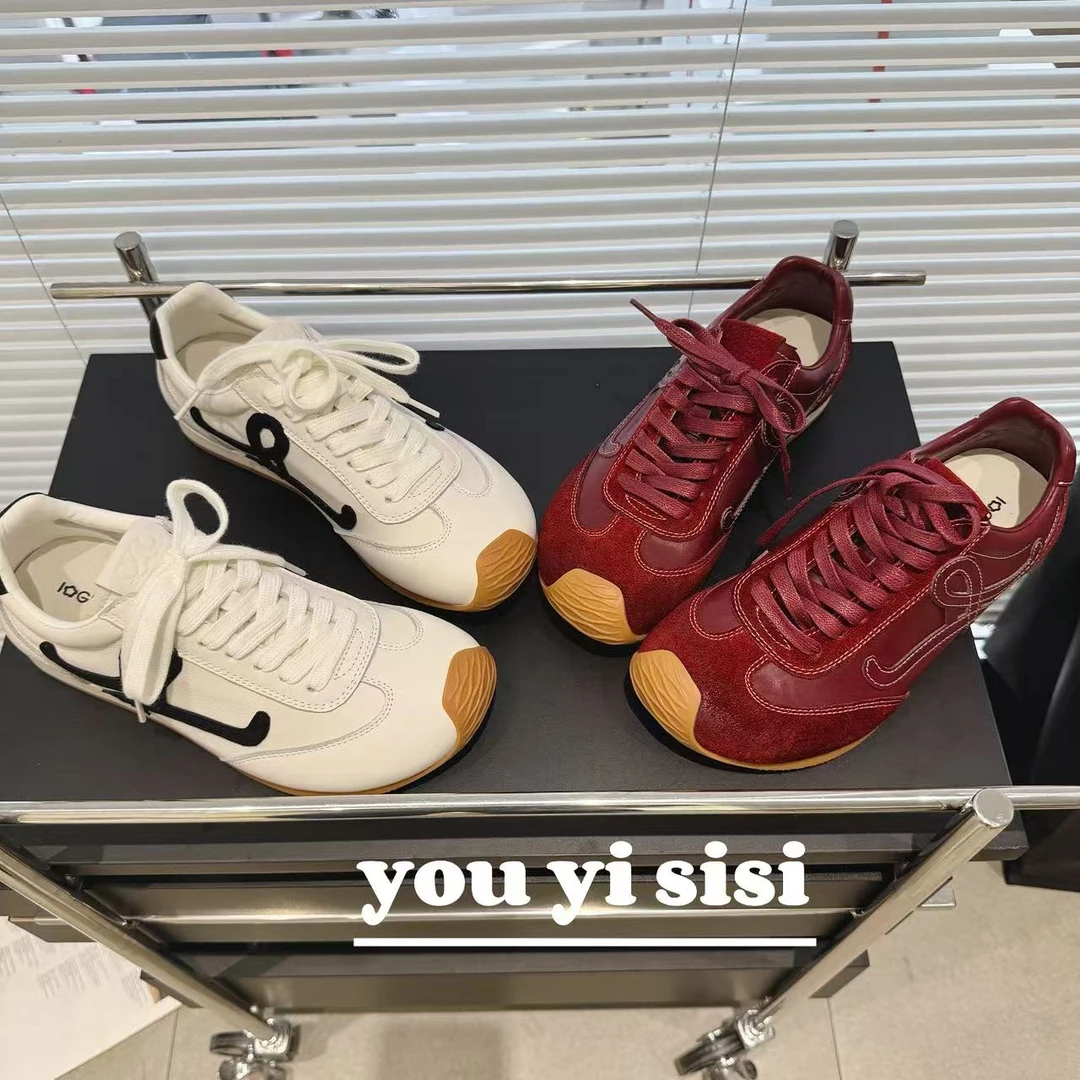 有意思思女鞋“小罗尊享版”头层牛皮芭蕾真皮潮流系带时尚透气韩版