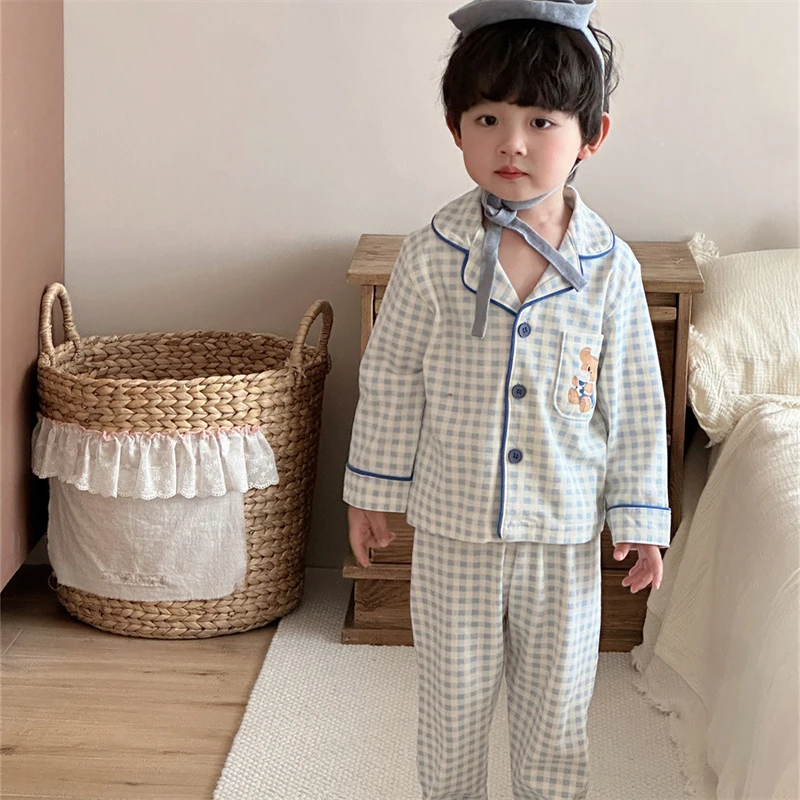梵米蒂2025秋冬舒适亲肤男童棉毛家居服套装0278男童家居服