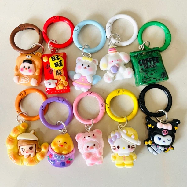 【直播拆】定制食玩卡通diy成品挂件