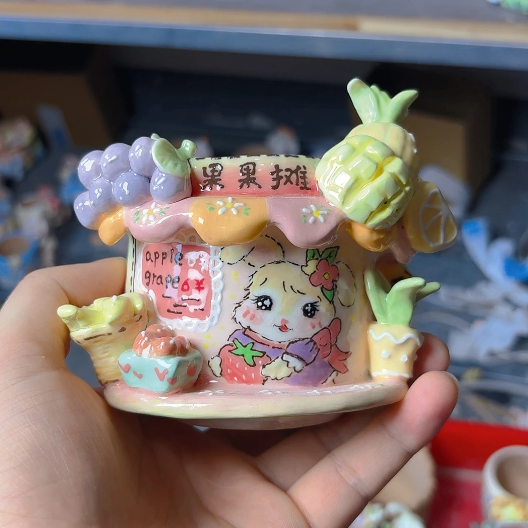 老梧家的手工陶瓷多肉花盆