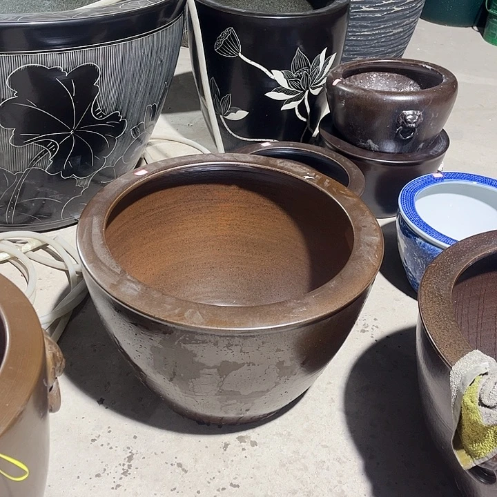 朝***品景德镇陶瓷鱼缸艺术直径62高度40