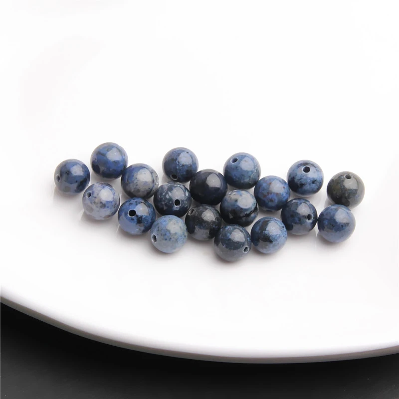 蓝舒星际蓝8MM圆珠散珠 K0026 多样性发一