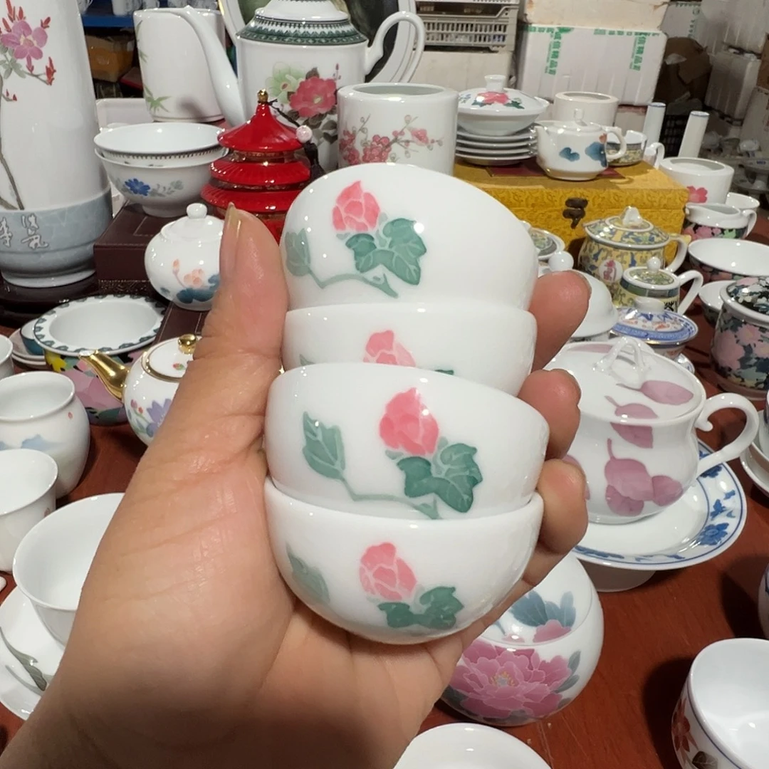 醴陵瓷直播供货基地手绘20毫升