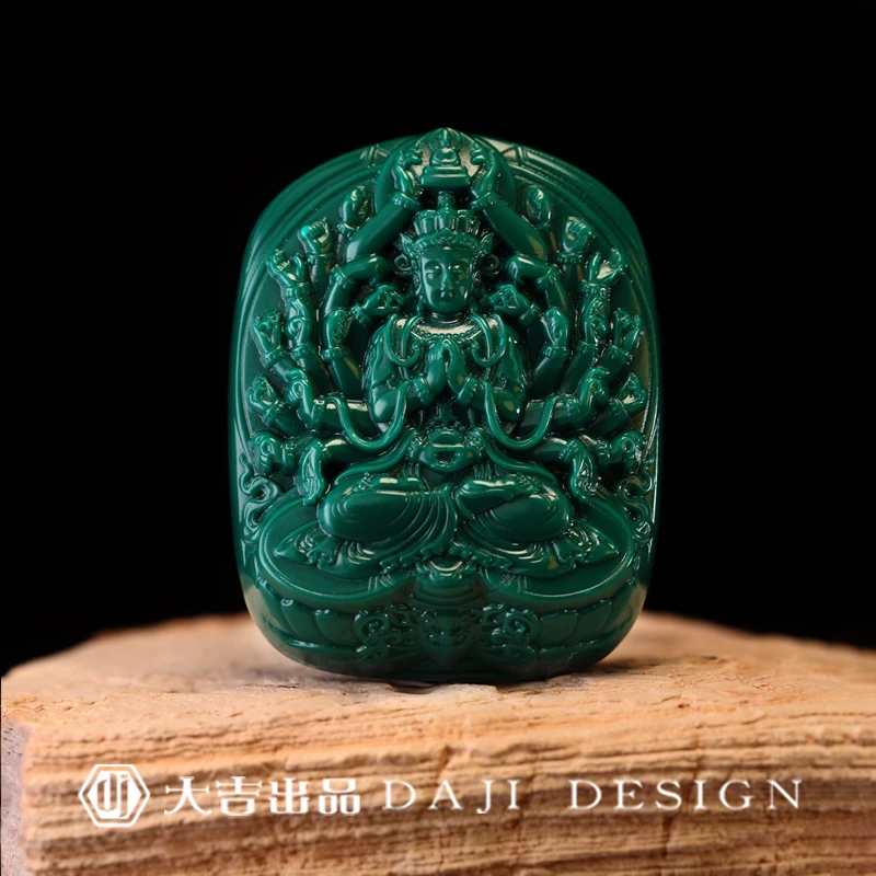 【大吉出品】YY专属-千手观音吊坠地狱色文玩手把件摆件项链锁骨链