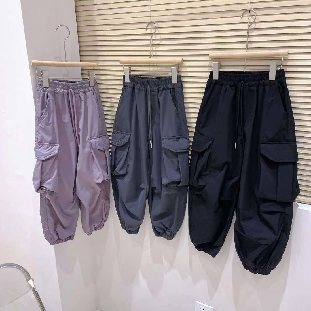 C803 男童 女童秋季 工装裤休闲裤户外冲锋裤收脚卫裤百搭运动裤