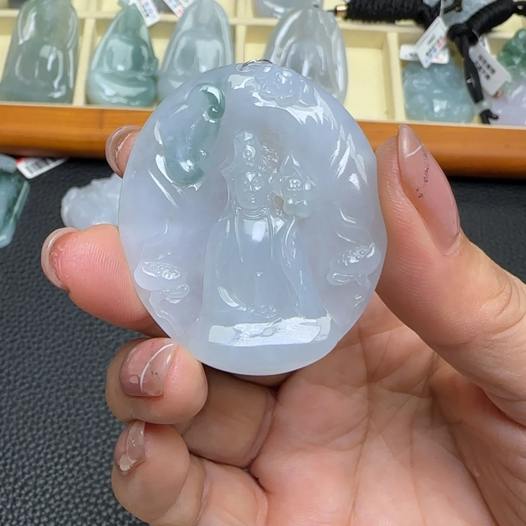 翡翠未镶嵌颈饰