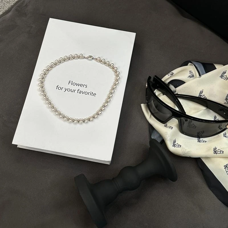 非金属玻璃项链 ZYY【小仙项链】2024S/S新品轻奢锁骨链X24XL11273