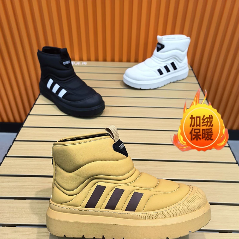 男鞋加厚加绒棉靴马丁高帮短靴鞋子防滑时尚男士雪地保暖鞋男款