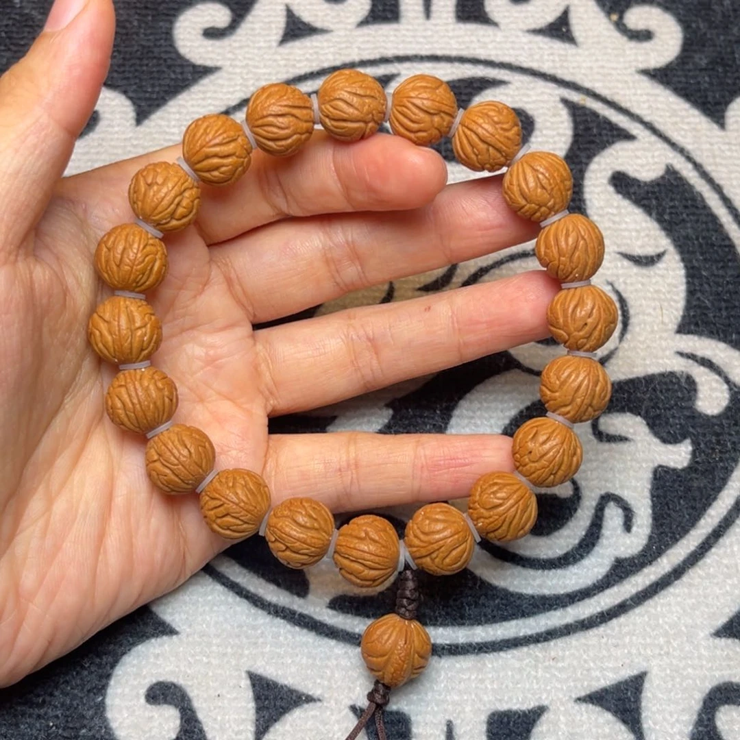 桃核手串龙纹桃核