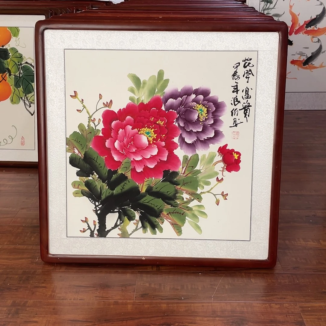 国画带框尺寸63*63厘米