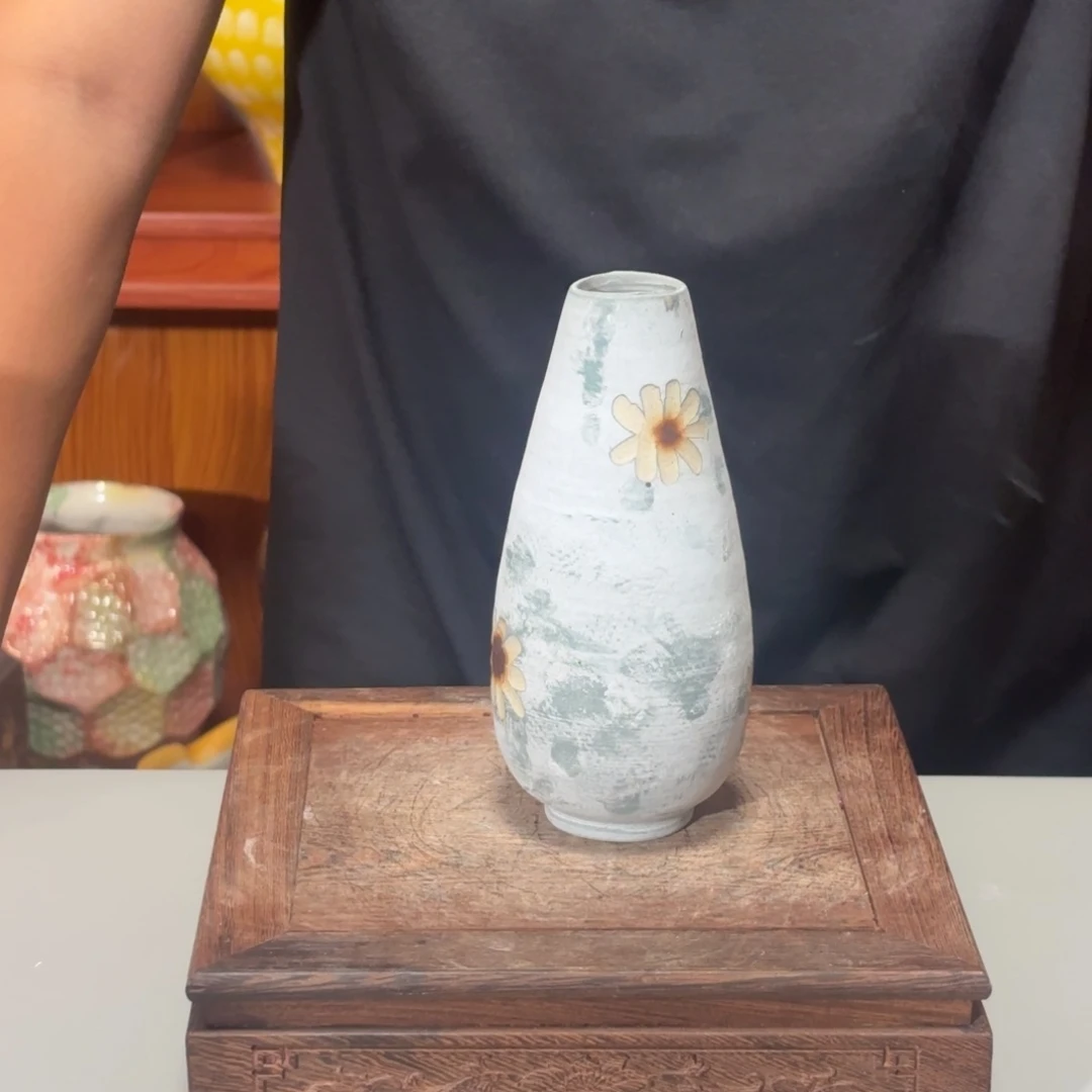 景德镇瑞峰陶瓷花瓶高度16口径3