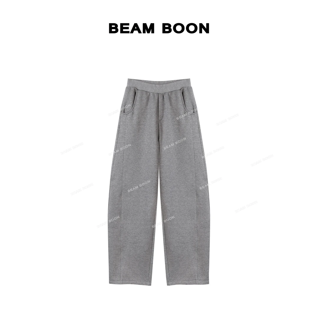 Beam Boon|【月牙香蕉裤】高腰垂感舒适立裁显瘦百搭廓形镰刀休闲裤