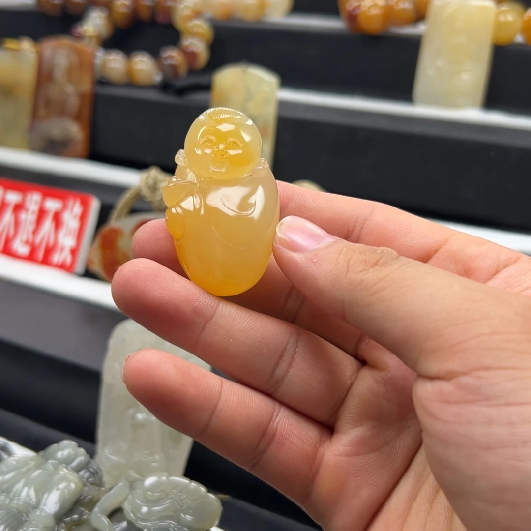 石英质玉（黄龙玉）未镶嵌多样性发货，发其一