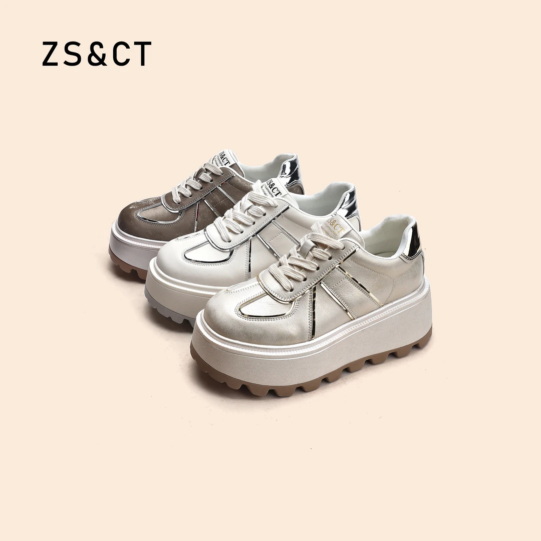 休闲风增高透气时尚休闲鞋潮流时尚百搭简约厚底皮鞋低帮