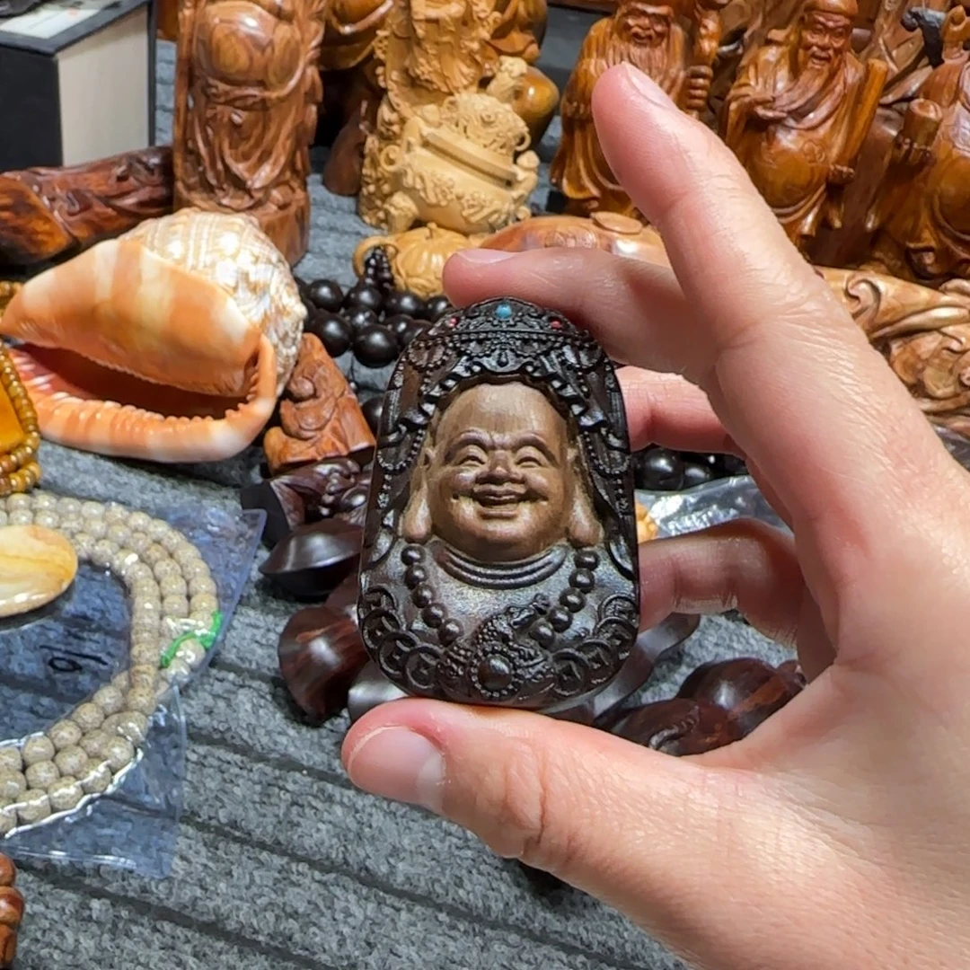 木弥勒佛吊坠啊啊啊啊啊