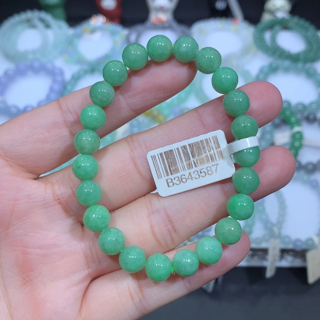 翡翠未镶嵌手串天然
