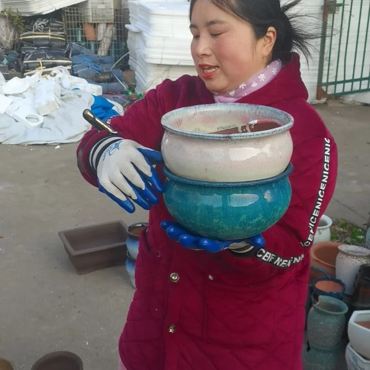 红陶口20高11瑕疵口变形扁了