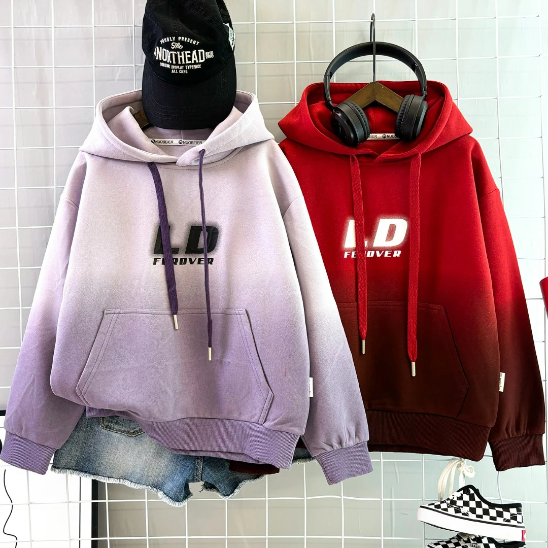 【清货不加绒】男童秋冬连帽卫衣2025新款中大童宽松百搭上衣