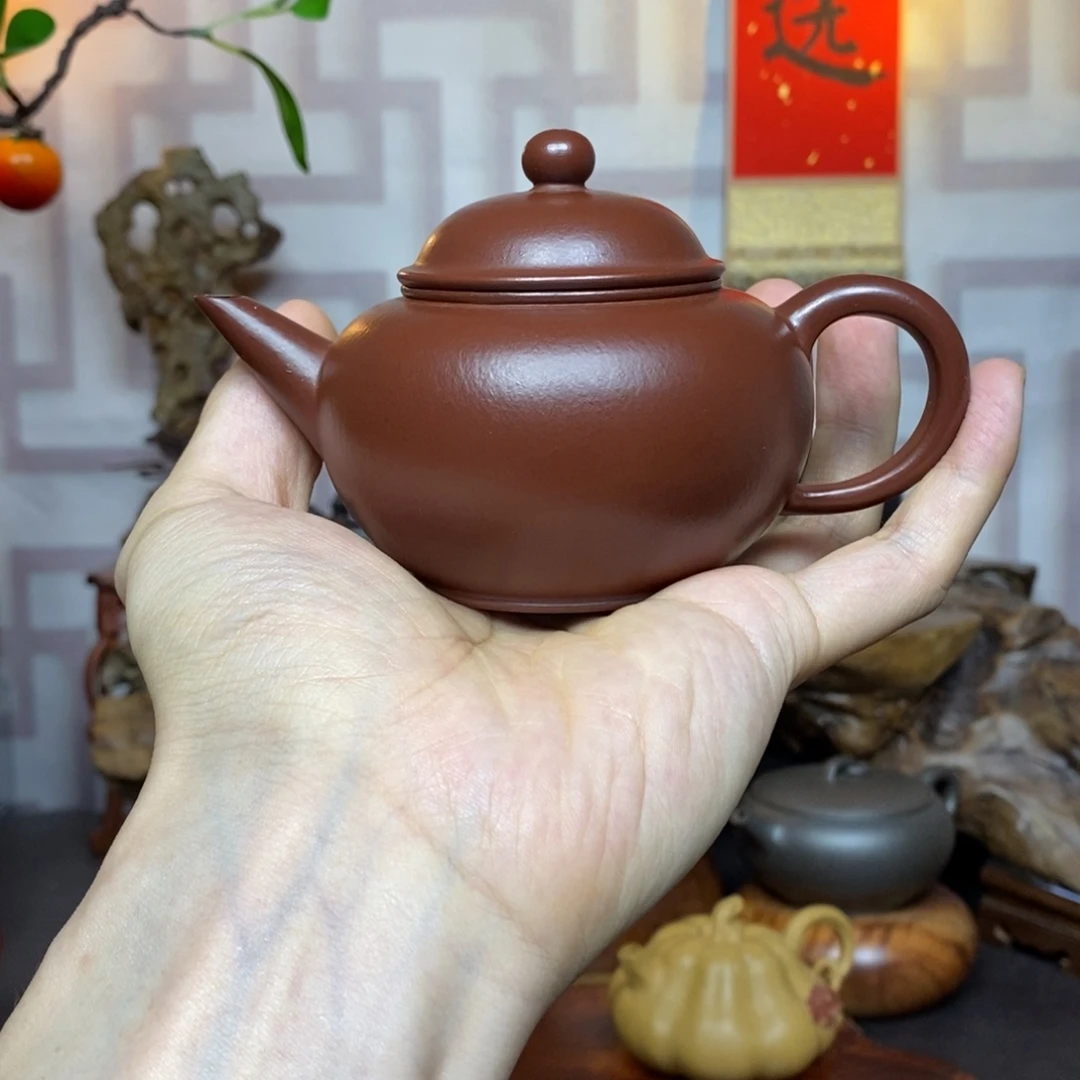 茶壶紫砂紫砂茶具紫朱泥水平