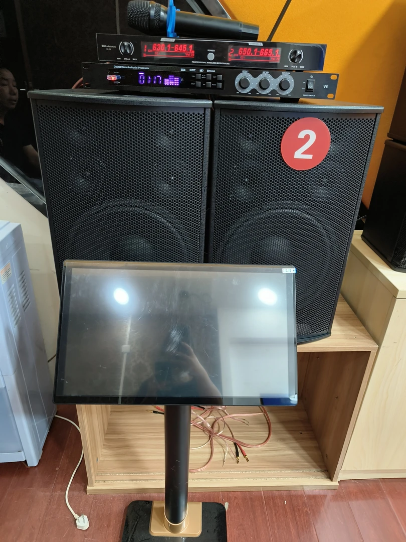 99新 NINTAUS/金正 12寸专业箱效果器话筒各一套不售后不退换