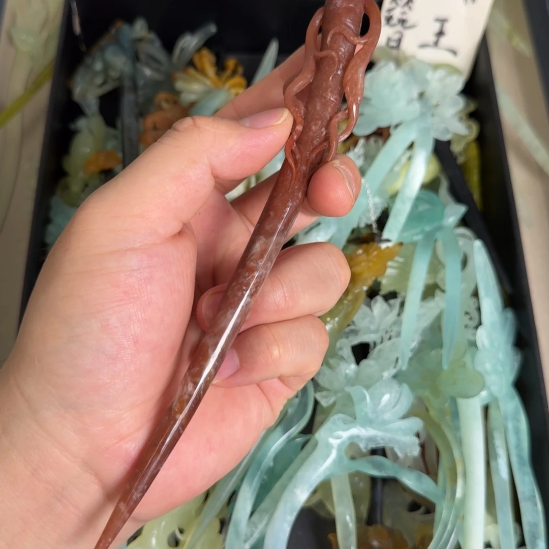 岫玉发饰未镶嵌芳*