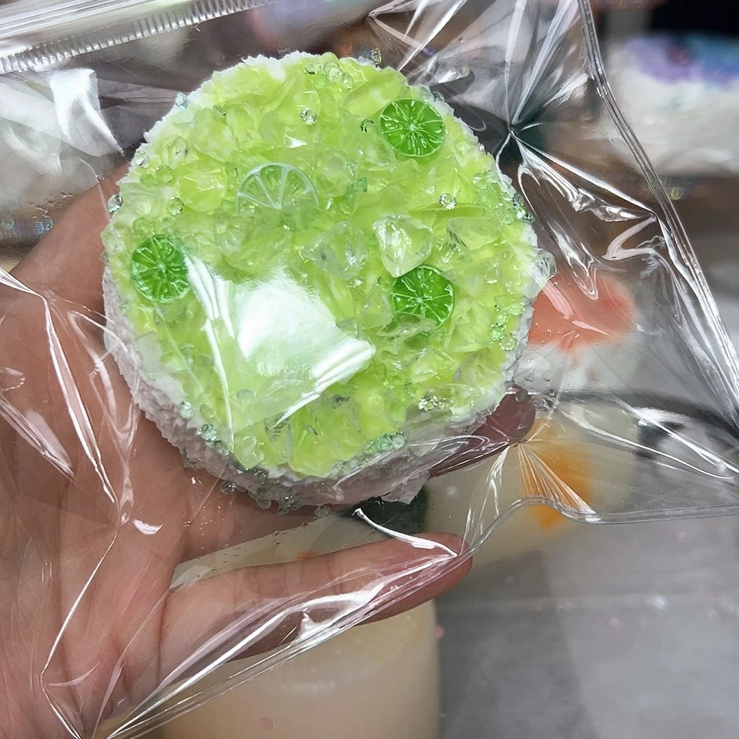 硅胶碎冰青柠檬圆吐司155g