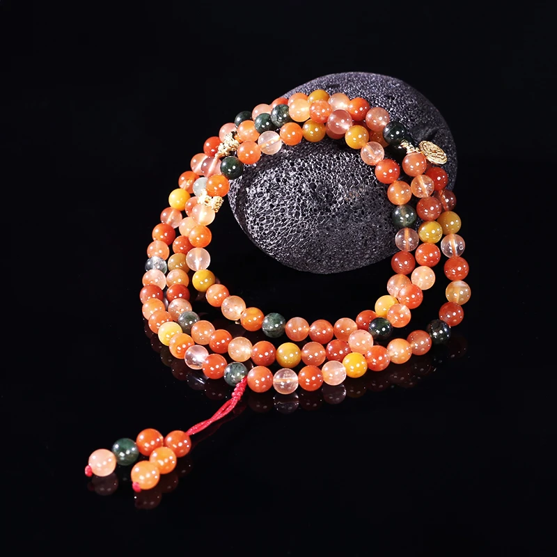 【大蕾蕾推荐】福禄寿红兔毛108项链-多样性发其一