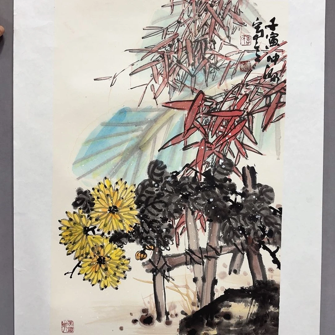 国画亲笔手绘放心去藏