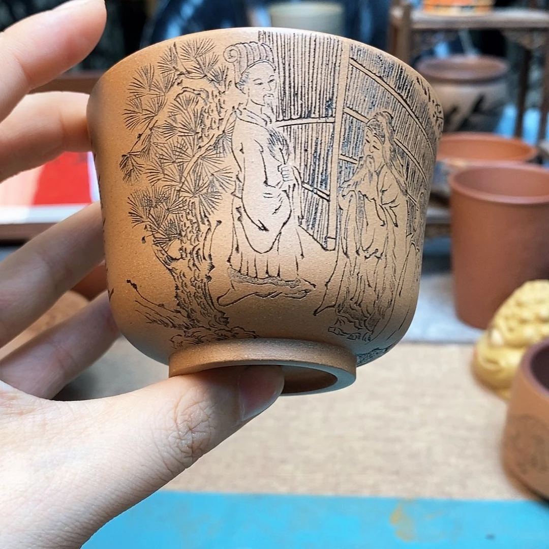 茶杯紫砂宜兴紫砂杯