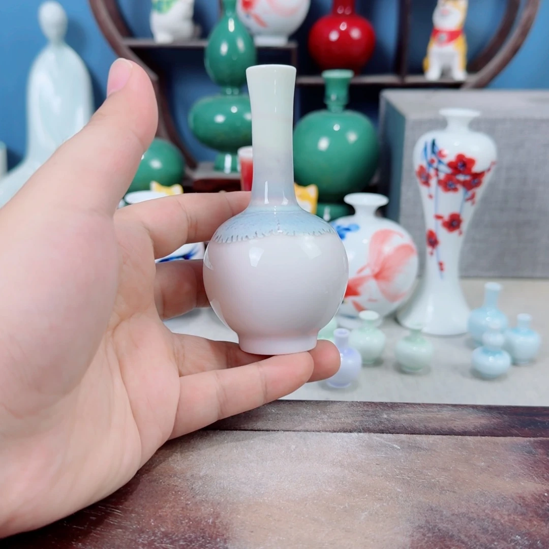 陶瓷手工小花器摆件