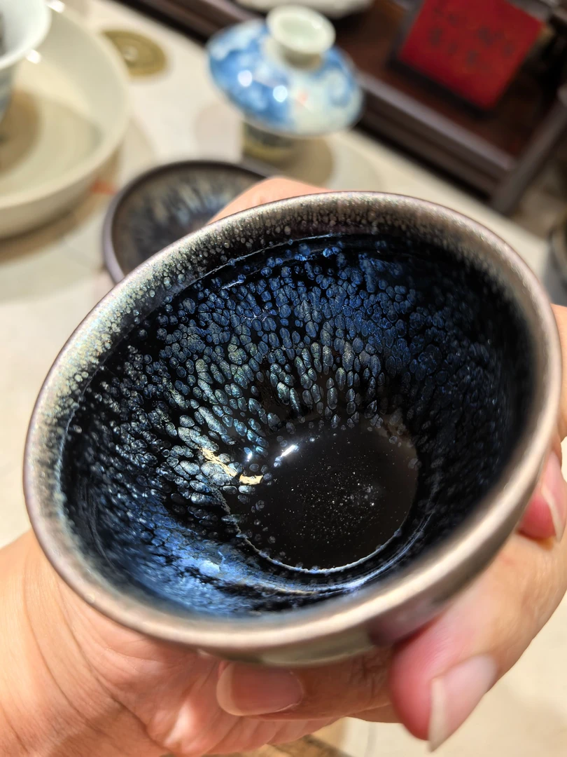 【礼盒装】建阳油滴束口盏建盏品茗主人杯一口杯
