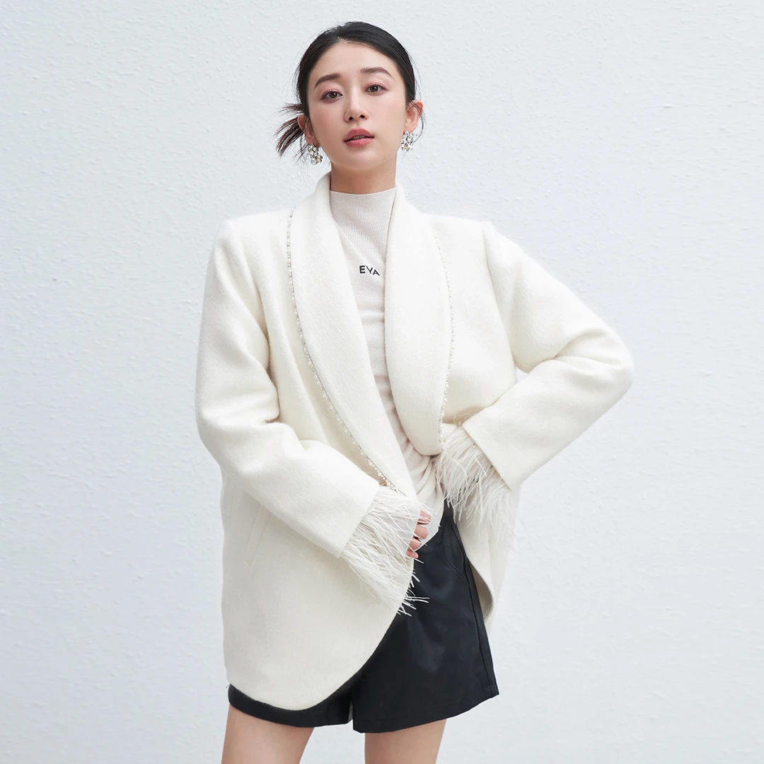 【小云总】EVA OUXIU/伊华欧秀仙女毛羽绒服45WLS5737