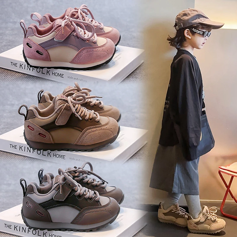 早秋儿童运动鞋男童女童2025新款男孩时尚软底防滑跑步休闲鞋2030
