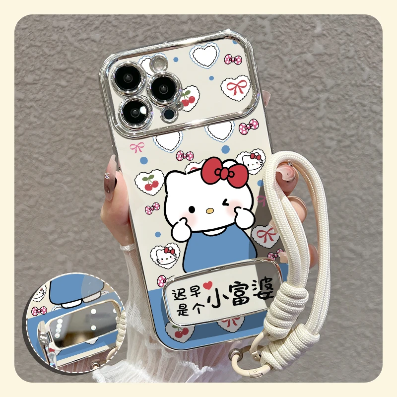 【苹果/华为/vivo/oppo/小米】适用樱桃小猫大视窗手机壳硅胶防摔女