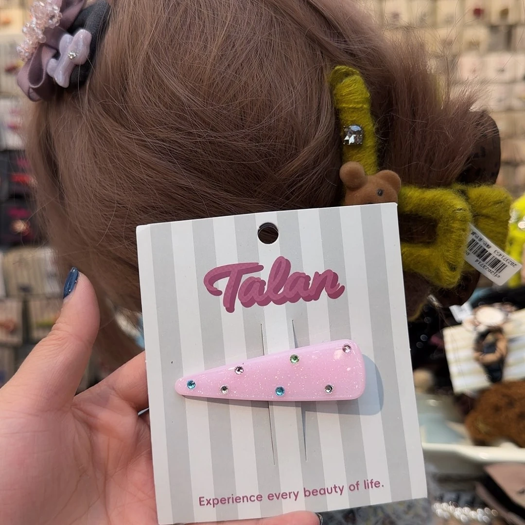 布艺非金属特价三角烫钻压夹