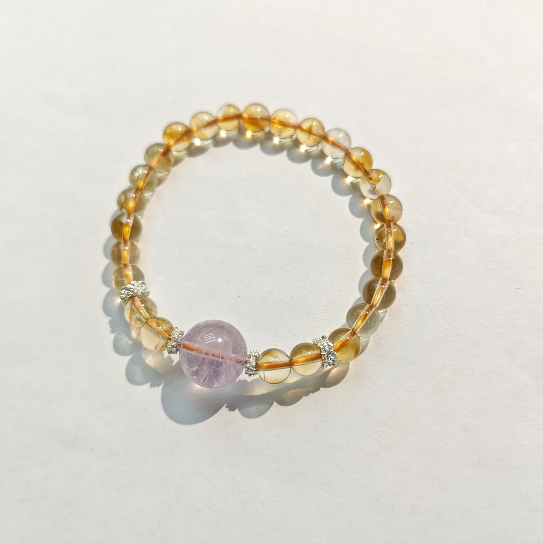 黄塔晶紫水晶手串2222