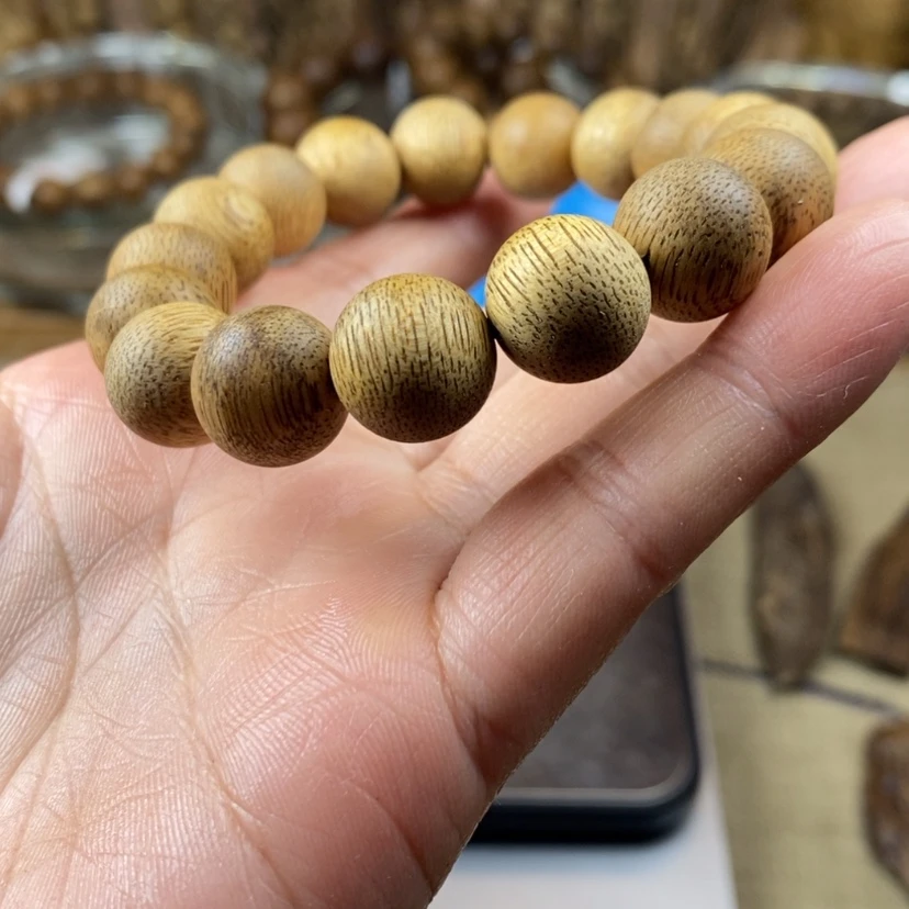 【闪购商品】沉香手串老*金边1.2。