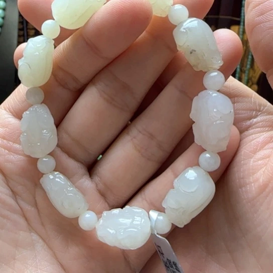 和田玉手串未镶嵌