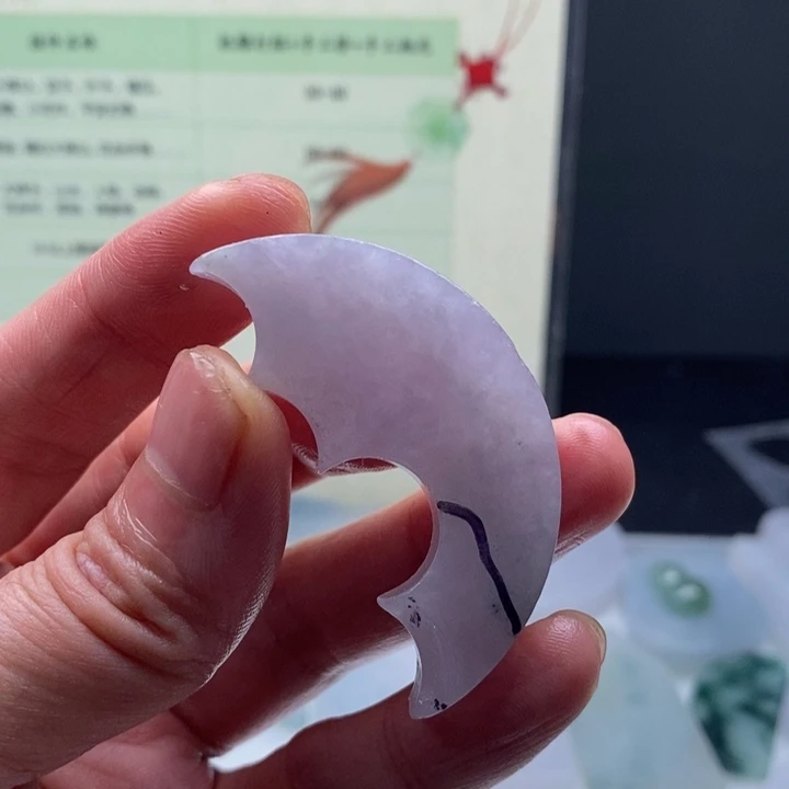 颈饰未镶嵌翡翠缅甸翡翠A货边角