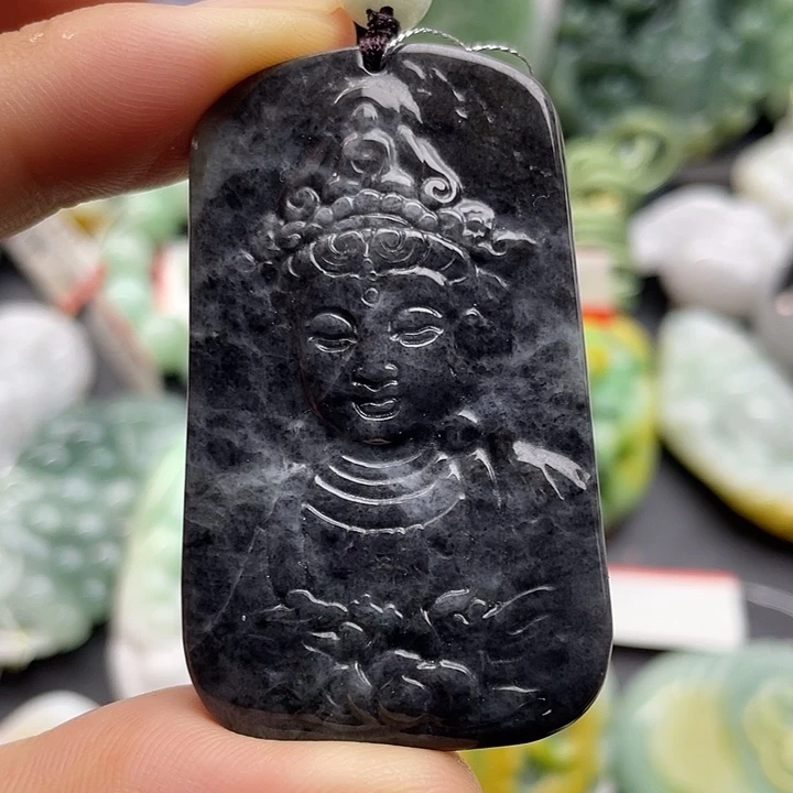 颈饰未镶嵌翡翠天然翡翠