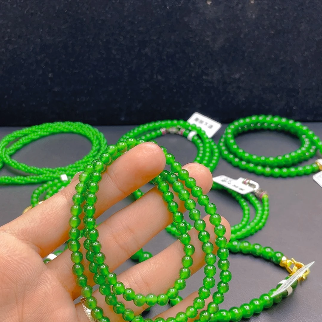 翡翠未镶嵌项链