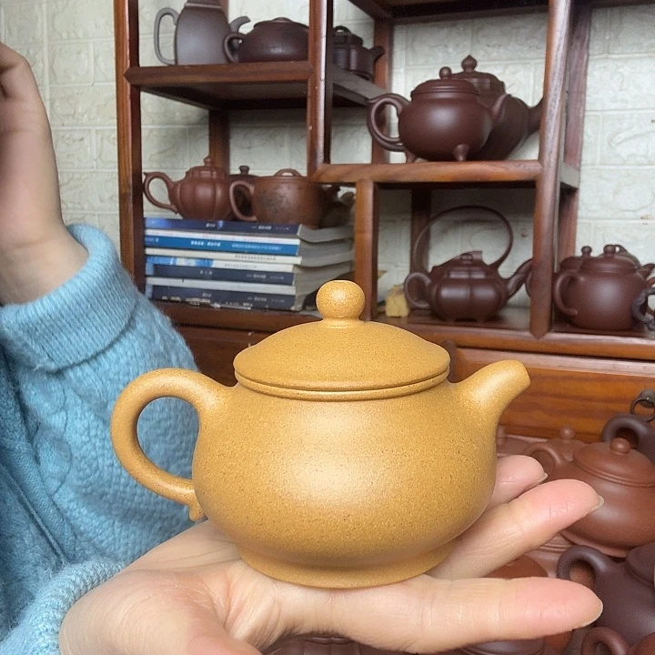 经***唱紫砂茶壶潘壶200cc精工半手工