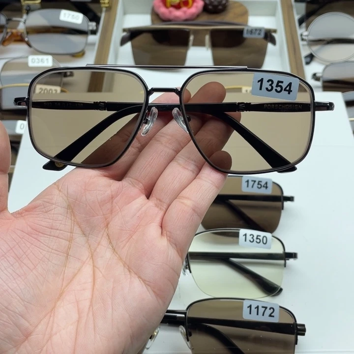 茶水晶全框眼镜 1354