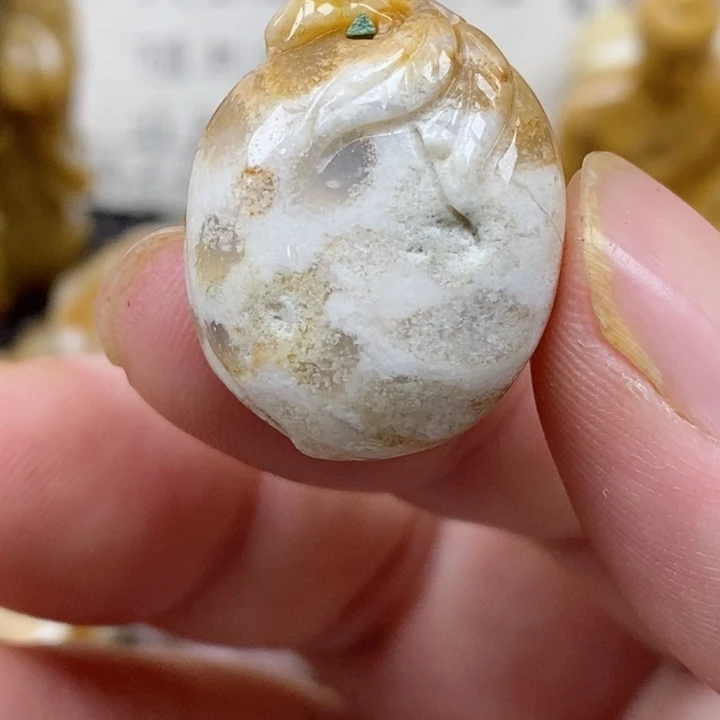 颈饰未镶嵌硅化珊瑚（珊瑚玉）有瑕 小