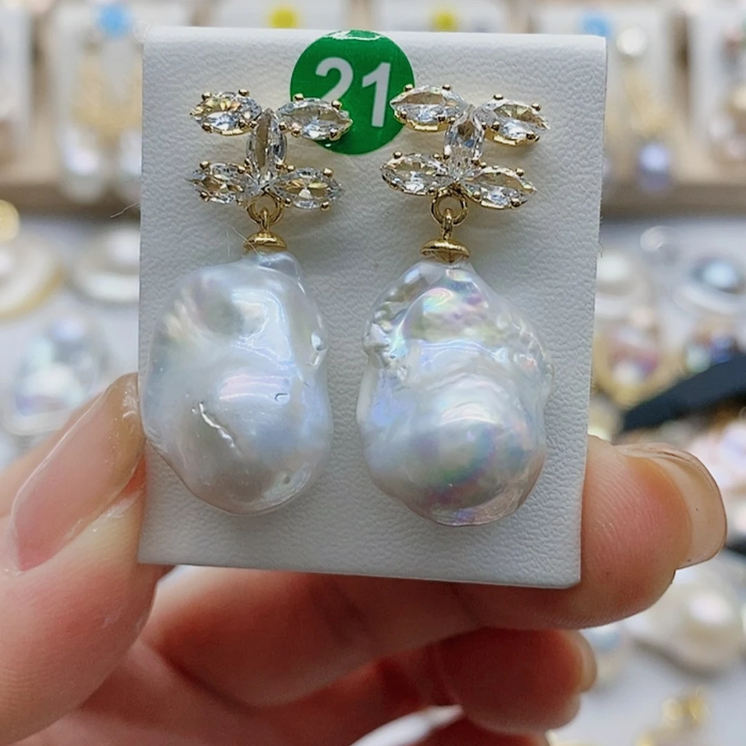 【闪购商品】淡水珍珠发饰银S925镶嵌